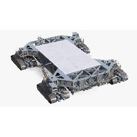 3D NASA Missile Crawler Transporter Facilities Rigged